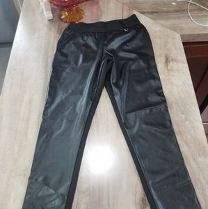 Faux leather leggings